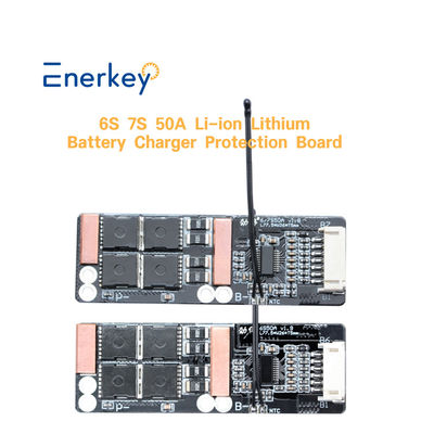 주문 에너지 저장 리?? 배터리 BMS 6S 7S 50A 전기 삼륜구동 셀 BMS 24V 온라인 제조