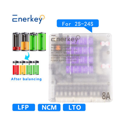 주문 Enerkey 스마트 액티브 밸런서 8a 24s 1A-8A 스마트 밸런서 온라인 제조
