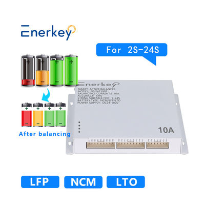 주문 에너키 EK-24S10EB 스마트 액티브 밸런서 10A 24S LCD 납산 배터리 평형기 24/36/48v/96v 온라인 제조