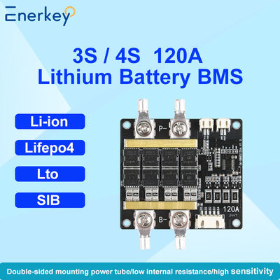 주문 Enerkey 하드웨어 BMS 3S 4S 12V 60A 80A 100A 120A LiFePO4 배터리 PCB 오토바이를 위한 균형 온라인 제조