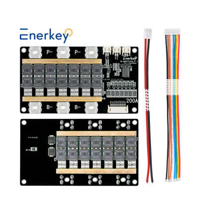 주문 Enerkey 5s 6s 7s 200A 24V 25.2V 리?? 이온/라이프포4/Lto/SIB 배터리 팩을 위한 고전력 BMS PCBA 온라인 제조