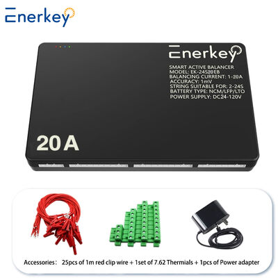 주문 Enerkey 20A 스마트 밸런서 4S 8S 12S 16S 20S 24S 40A 60A CAN 및 블루투스 전기 차량용 액티브 밸런서 온라인 제조