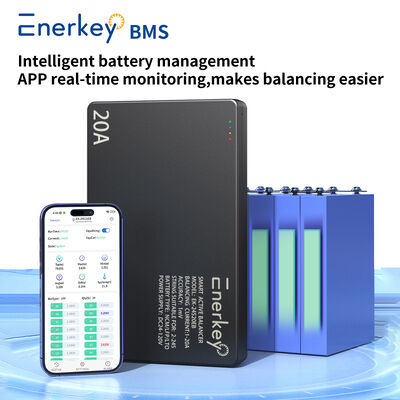 주문 Enerkey 스마트 블루투스 BMS 액티브 밸런스 20A 배터리 관리 시스템 12V 24V 48V 리튬이온 LiFePO4 LTO 배터리용 온라인 제조